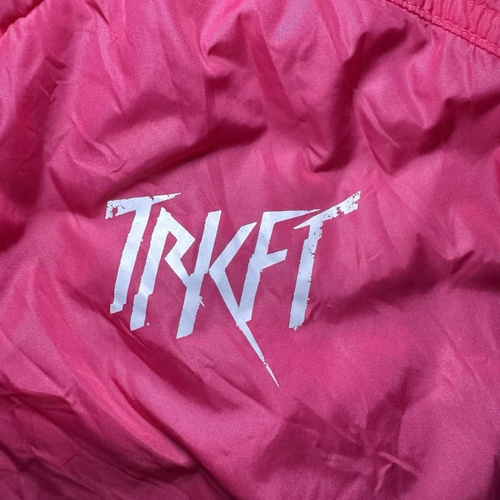 Trukfit Lil Wayne Hot Pink Sleeveless Pullover Hoodie‎ Graphic XL